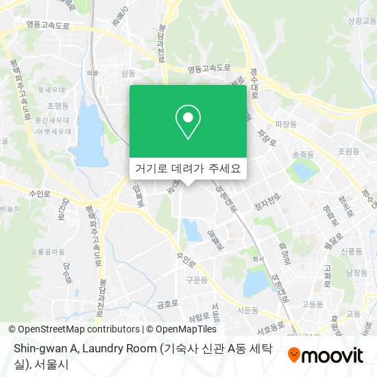 Shin-gwan A, Laundry Room (기숙사 신관 A동 세탁실) 지도