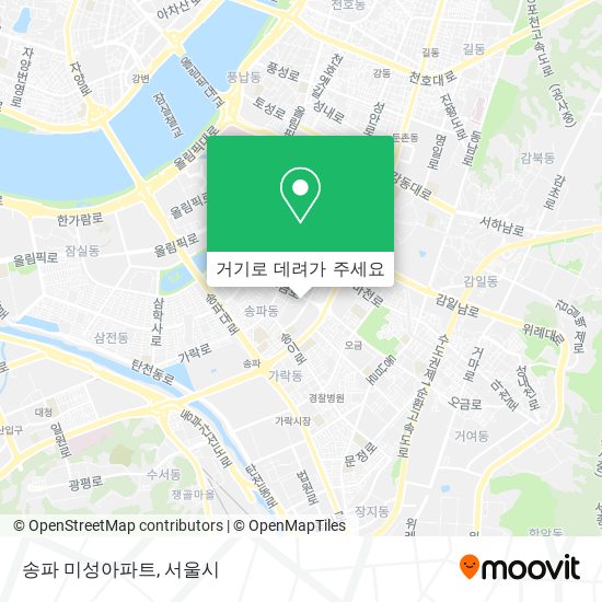 송파 미성아파트 지도