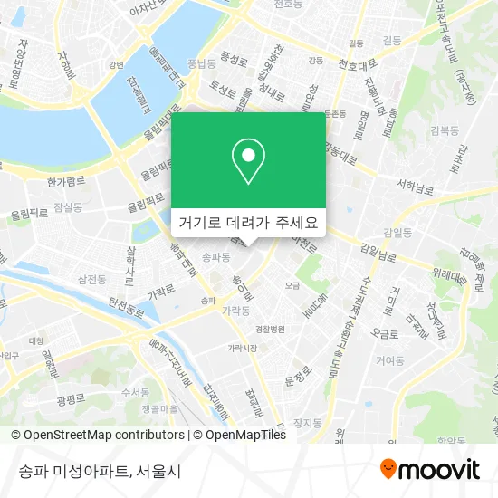 송파 미성아파트 지도
