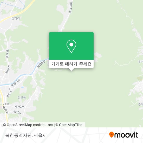 북한동역사관 지도