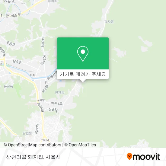 삼천리골 돼지집 지도