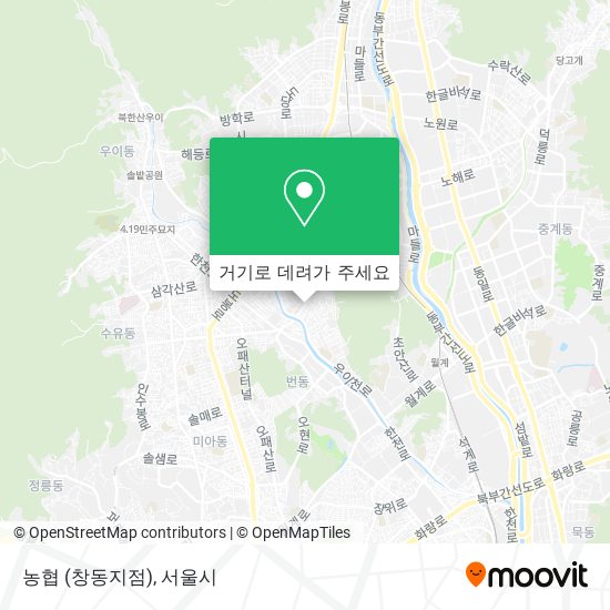 농협 (창동지점) 지도