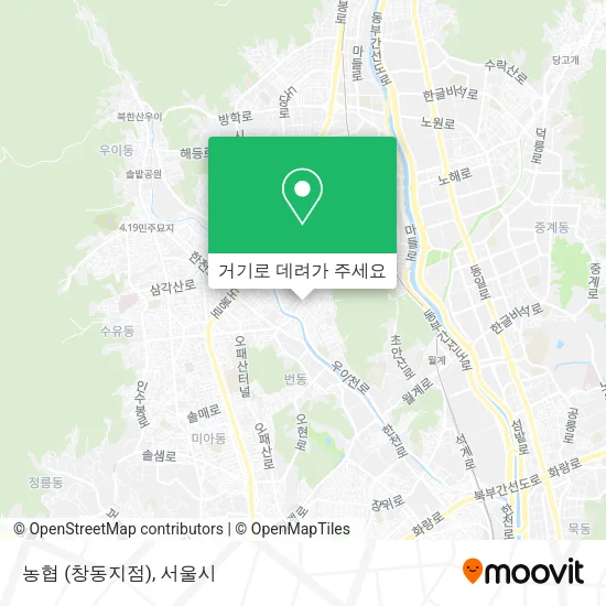 농협 (창동지점) 지도
