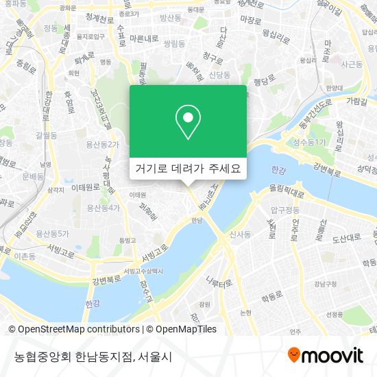 농협중앙회 한남동지점 지도