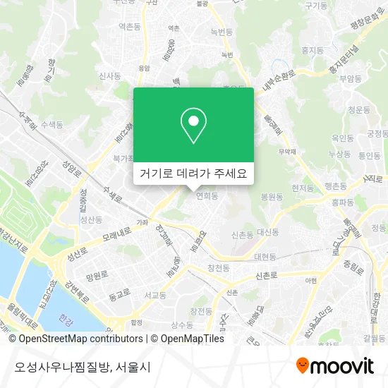 오성사우나찜질방 지도