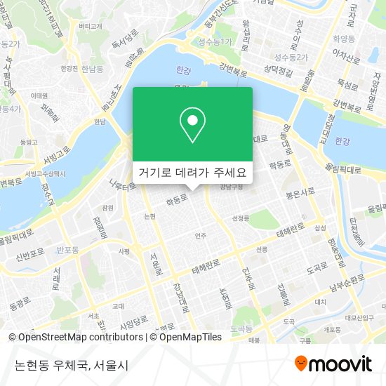 논현동 우체국 지도