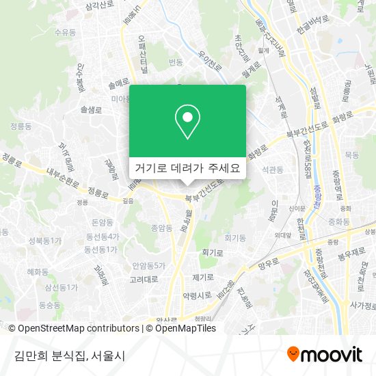 김만희 분식집 지도