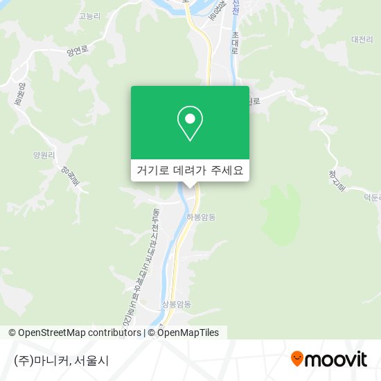(주)마니커 지도