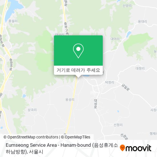 Eumseong Service Area - Hanam-bound (음성휴게소 하남방향) 지도