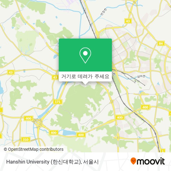 Hanshin University (한신대학교) 지도
