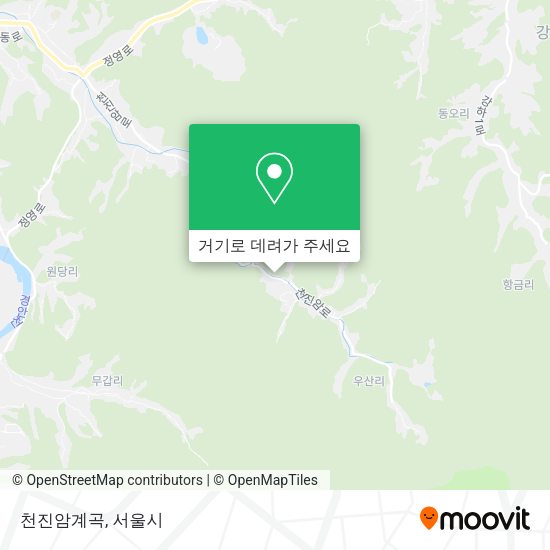 천진암계곡 지도
