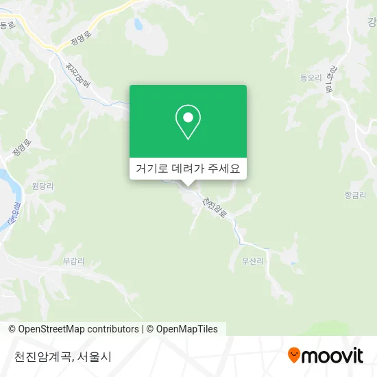 천진암계곡 지도