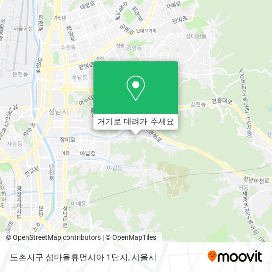 도촌지구 섬마을휴먼시아 1단지 지도