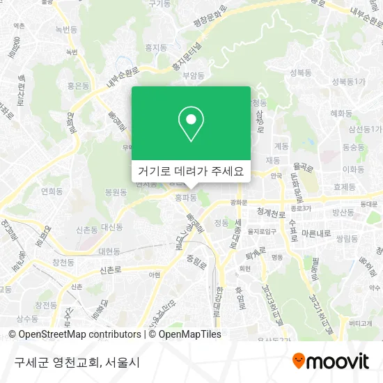 구세군 영천교회 지도