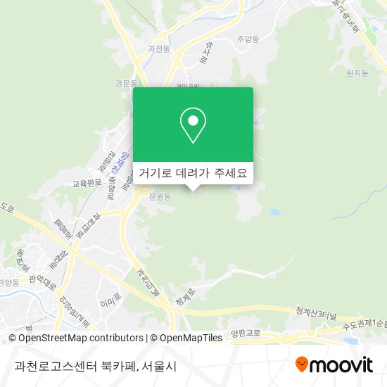 과천로고스센터 북카페 지도