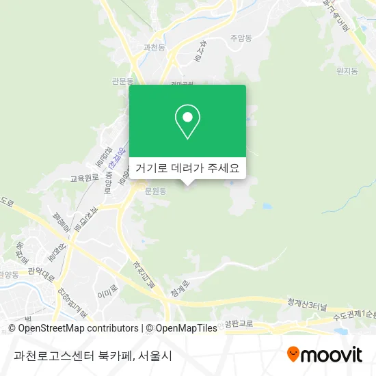 과천로고스센터 북카페 지도