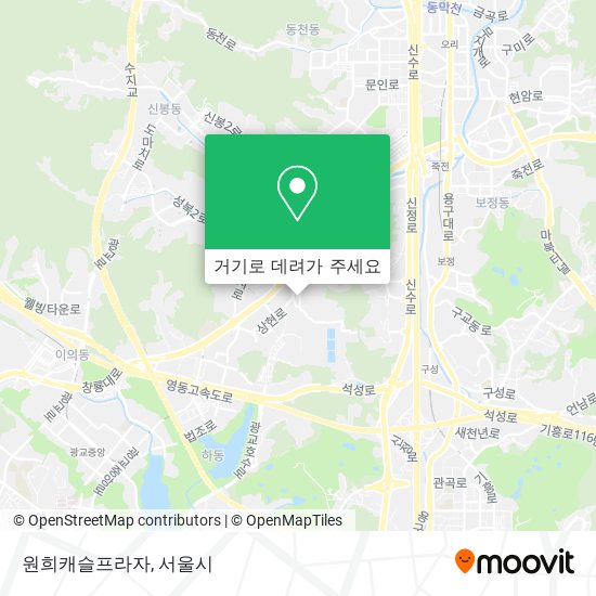 원희캐슬프라자 지도