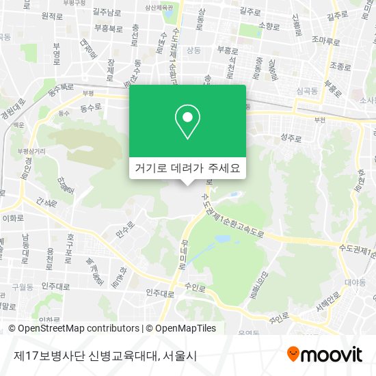 제17보병사단 신병교육대대 지도