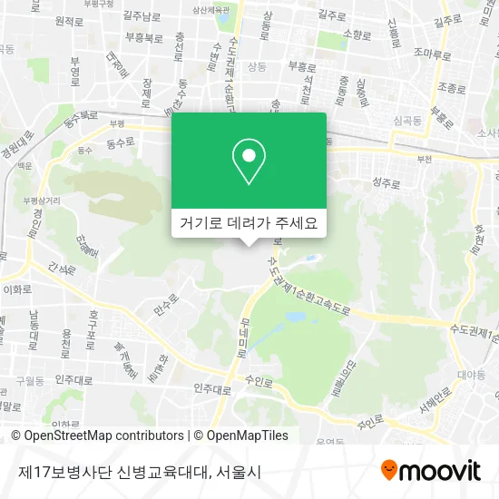 제17보병사단 신병교육대대 지도