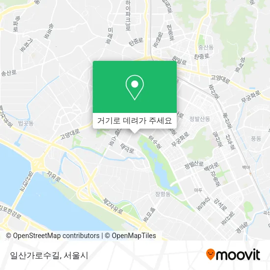 일산가로수길 지도