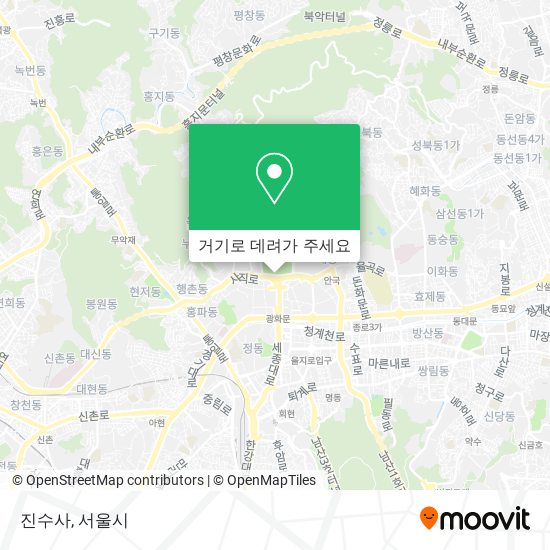 진수사 지도