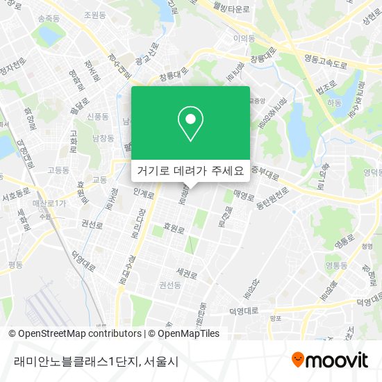 래미안노블클래스1단지 지도