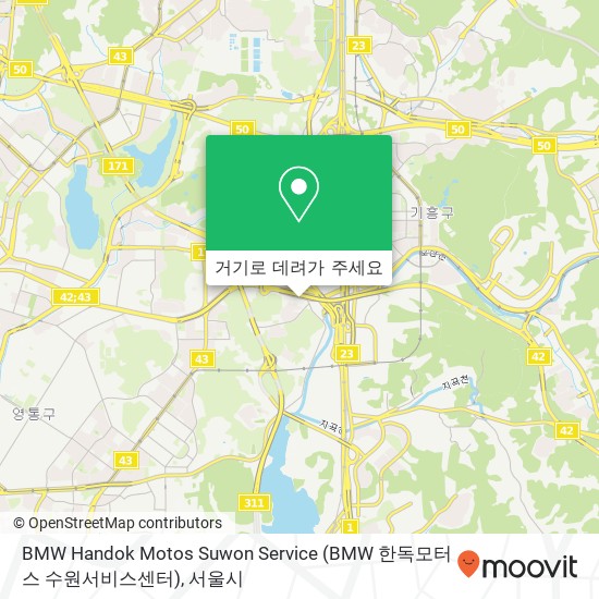 BMW Handok Motos Suwon Service (BMW 한독모터스 수원서비스센터) 지도