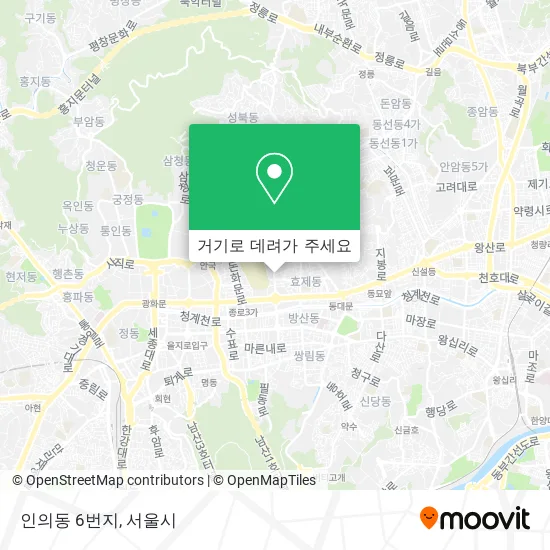 인의동 6번지 지도