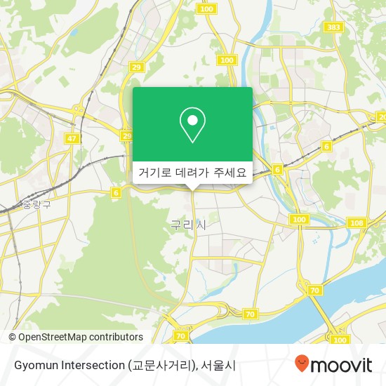 Gyomun Intersection (교문사거리) 지도
