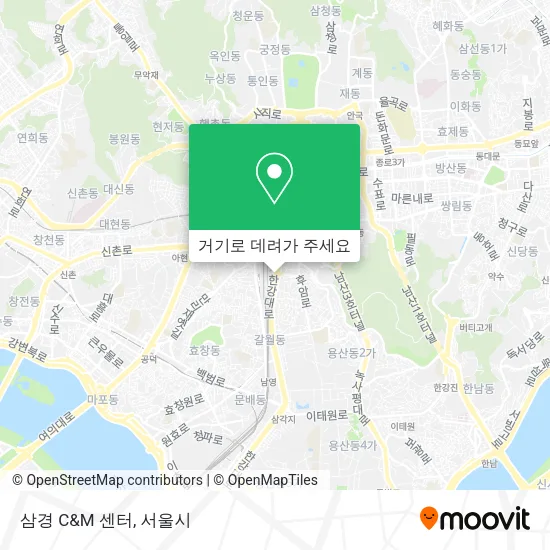 삼경 C&M 센터 지도