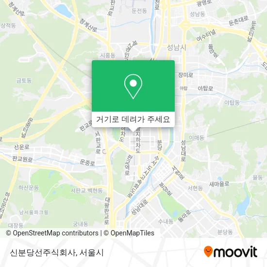 신분당선주식회사 지도