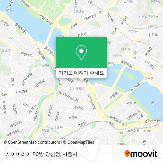 사이버리아 PC방 당산점 지도