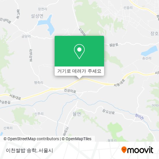 이천쌀밥 송학 지도