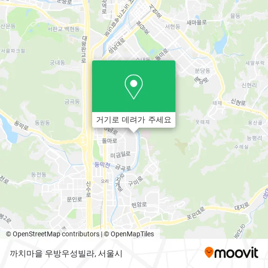 까치마을 우방우성빌라 지도