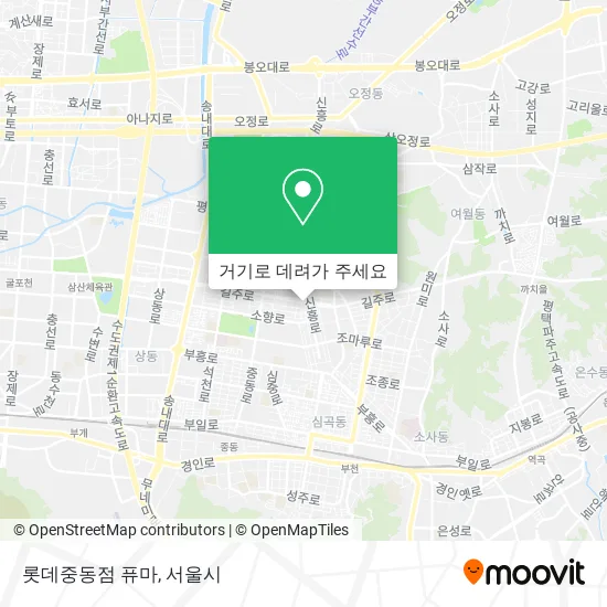 롯데중동점 퓨마 지도