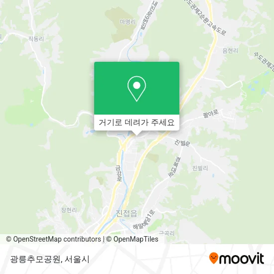 광릉추모공원 지도