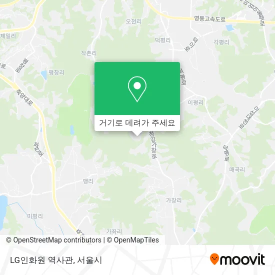 LG인화원 역사관 지도