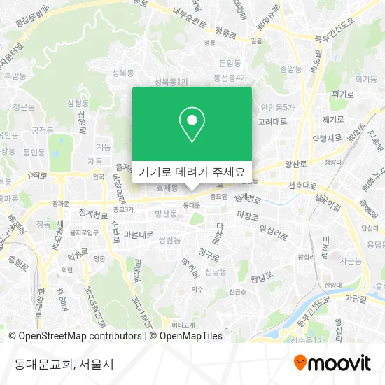 동대문교회 지도