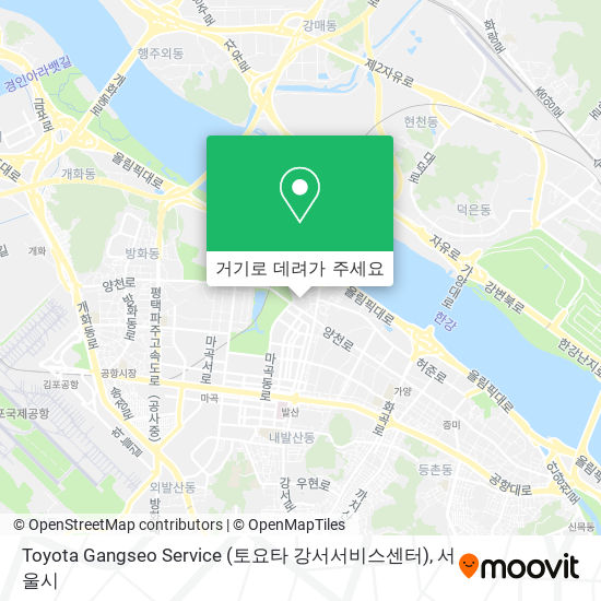 Toyota Gangseo Service (토요타 강서서비스센터) 지도