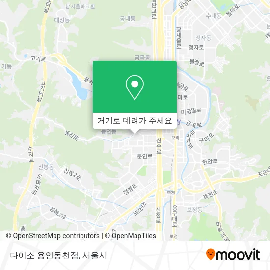 다이소 용인동천점 지도
