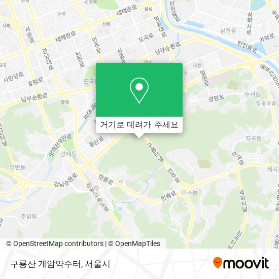 구룡산 개암약수터 지도