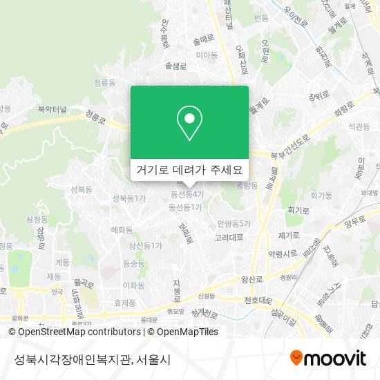 성북시각장애인복지관 지도