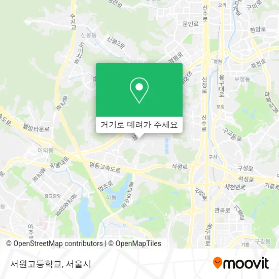 서원고등학교 지도