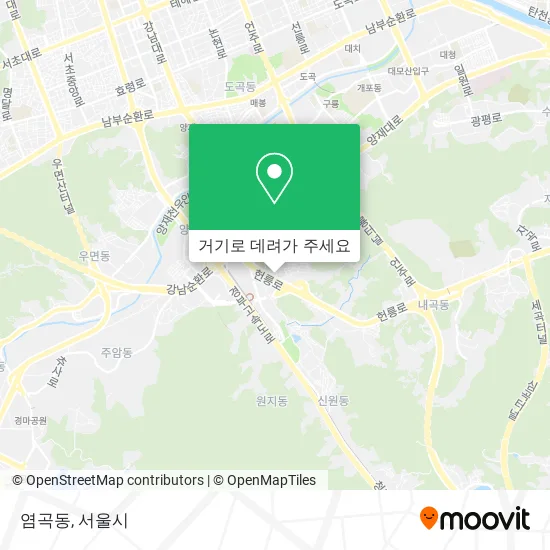 염곡동 지도