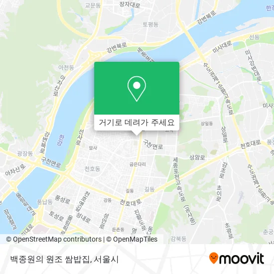 백종원의 원조 쌈밥집 지도