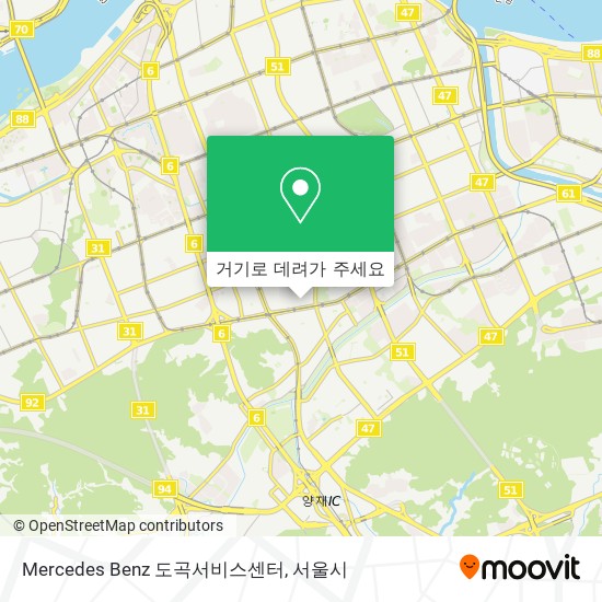 Mercedes Benz 도곡서비스센터 지도