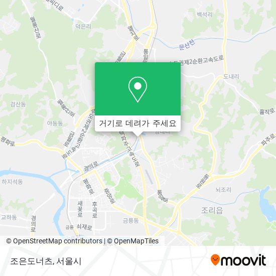 조은도너츠 지도
