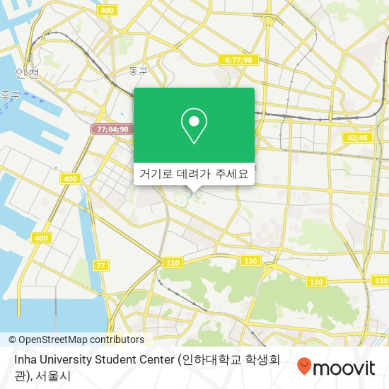 Inha University Student Center (인하대학교 학생회관) 지도