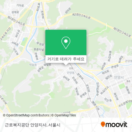 근로복지공단 안양지사 지도