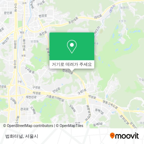 법화터널 지도